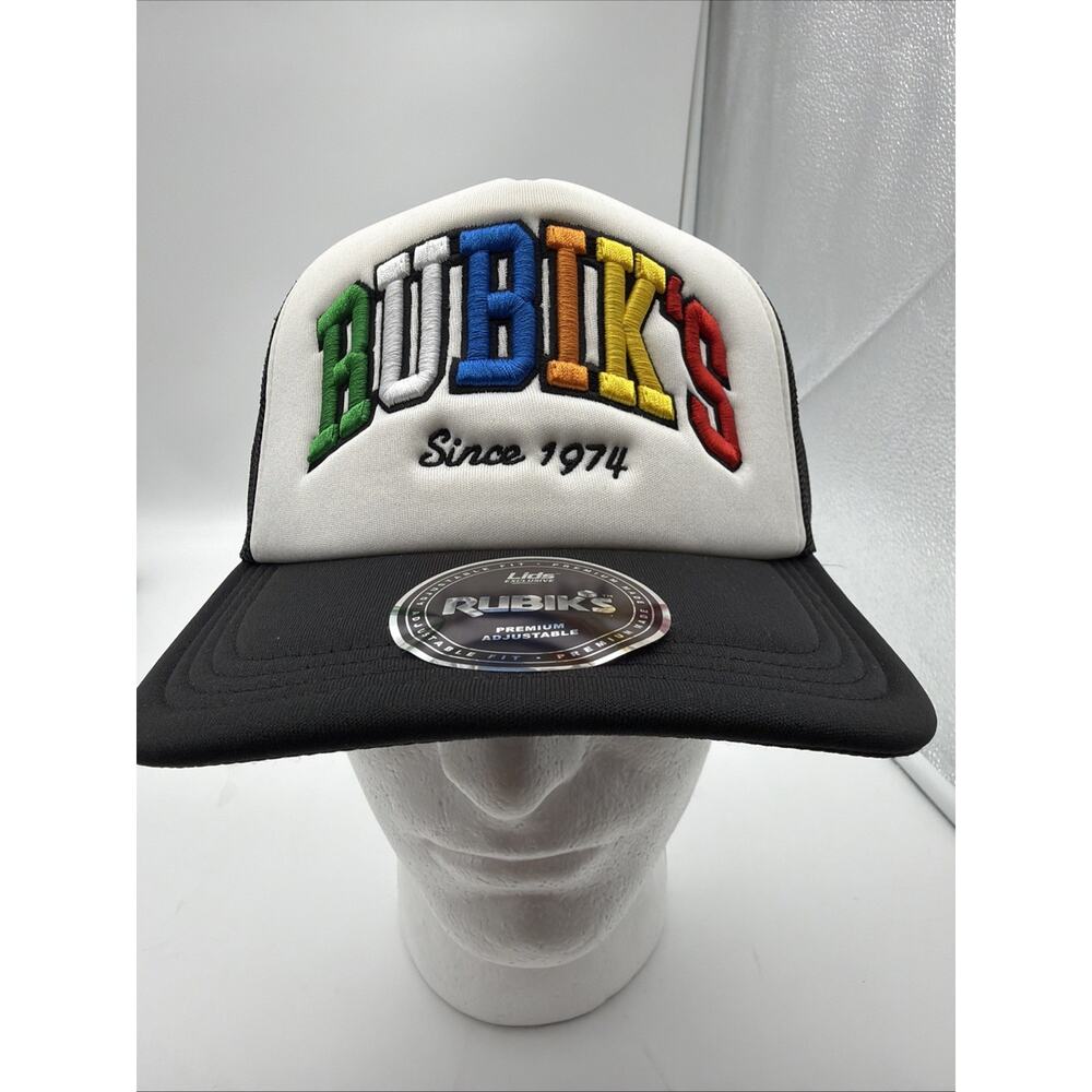 New Mens Rubik's Cube Lids Snap Back Trucker Hat Cap